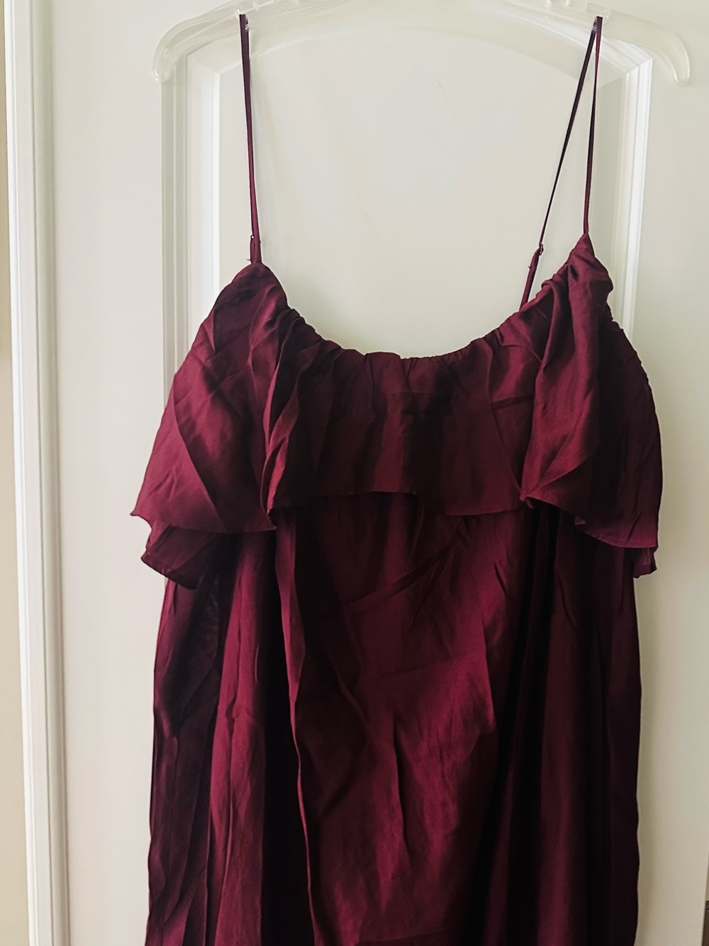 H&M Burgundy Ruffled Maxi Dress - Picture 10 of 10